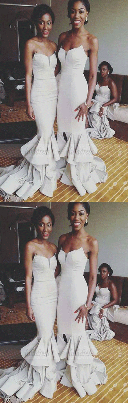 Mermaid Jersey Bridesmaid Dresses,Gorgeous Bridesmaid Dresses