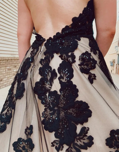 Aimishang Wedding Dress Open Back Court Train With Appliques