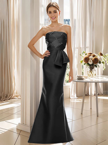 Trumpet/Mermaid Strapless Floor-Length Mother Of The Bride Dresses