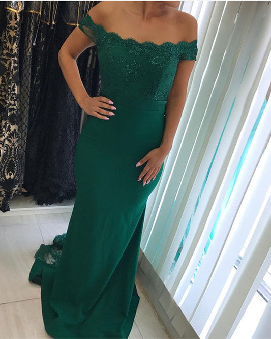 Mermaid Bridesmaid Dresses Lace Off The Shoulder
