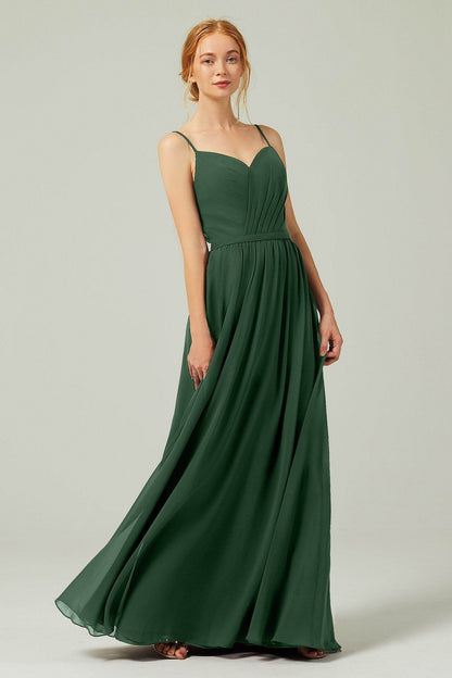 A-Line Floor Length Chiffon Bridesmaid Dress CB0296
