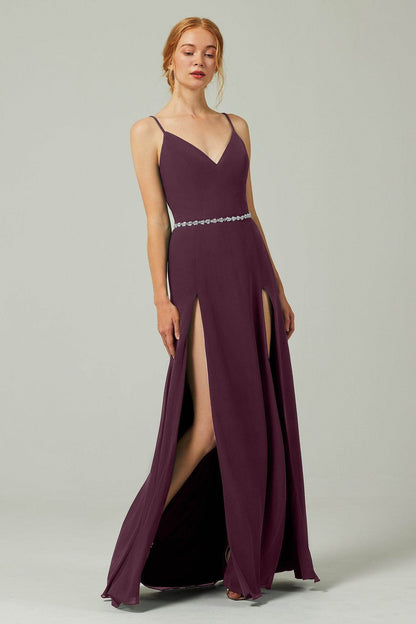 A-Line Floor Length Chiffon Bridesmaid Dress CB0321