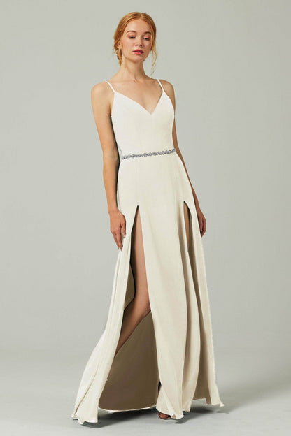 A-Line Floor Length Chiffon Bridesmaid Dress CB0321