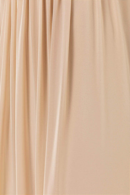 A-Line Sweep-Brush Train Chiffon Bridesmaid Dress CB0479M