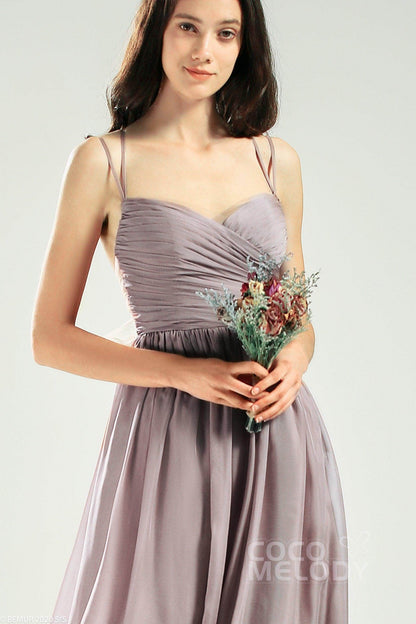 A-Line Floor Length Organza Bridesmaid Dress CB0641