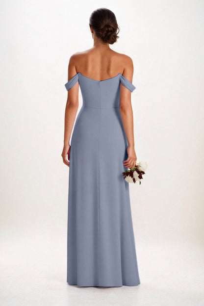 A-Line Maxi Chiffon Bridesmaid Dress CB0857