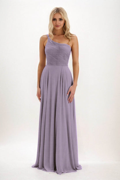 A-Line Maxi Chiffon Bridesmaid Dress CB0858