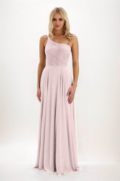 A-Line Maxi Chiffon Bridesmaid Dress CB0858