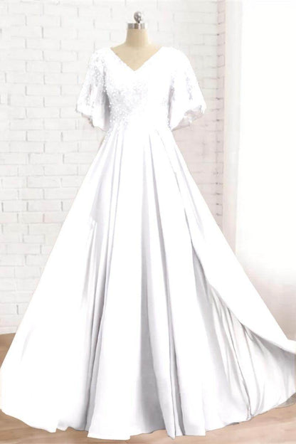 A-Line Floor Length Chiffon Mother Dress CM0079