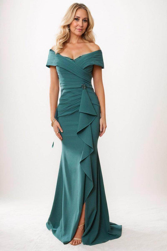 Trumpet-Mermaid Maxi Chiffon Mother Dress CM0245