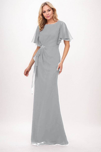 Sheath-Column Maxi Chiffon Mother Dress CM0250