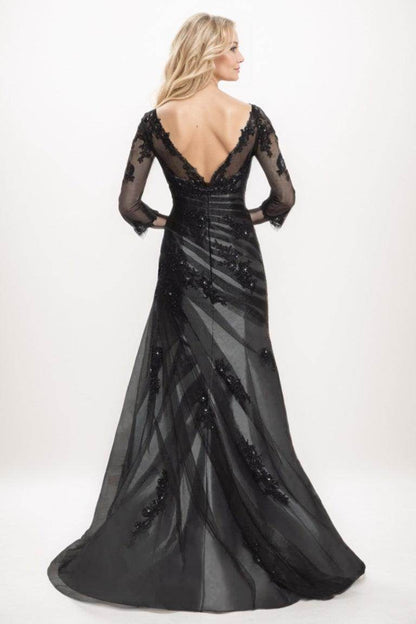 Trumpet-Mermaid Maxi Tulle Mother Of The Bride Dress CM0273