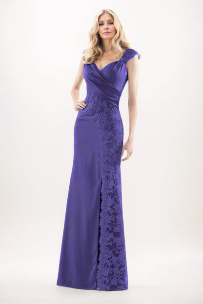 Sheath-Column Maxi Chiffon Mother Of The Bride Dress CM0275