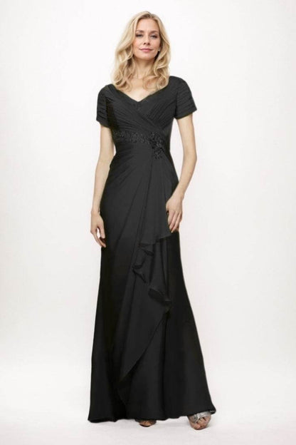 Sheath-Column Maxi Chiffon Mother Of The Bride Dress CM0277