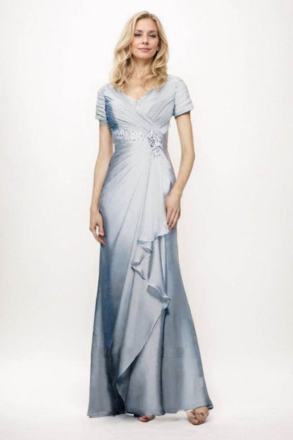 Sheath-Column Maxi Chiffon Mother Of The Bride Dress CM0277