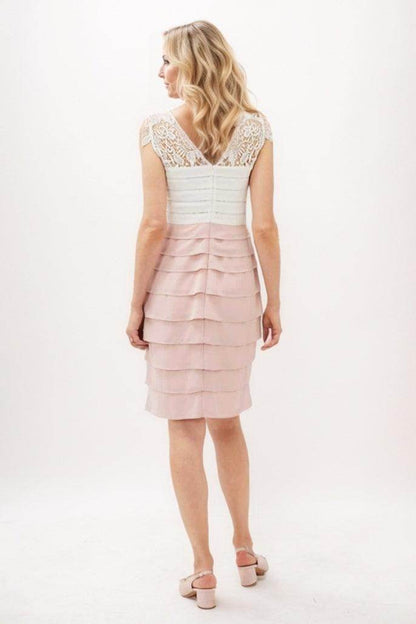 Sheath-Column Mini Chiffon Mother Of The Bride Dress CM0281