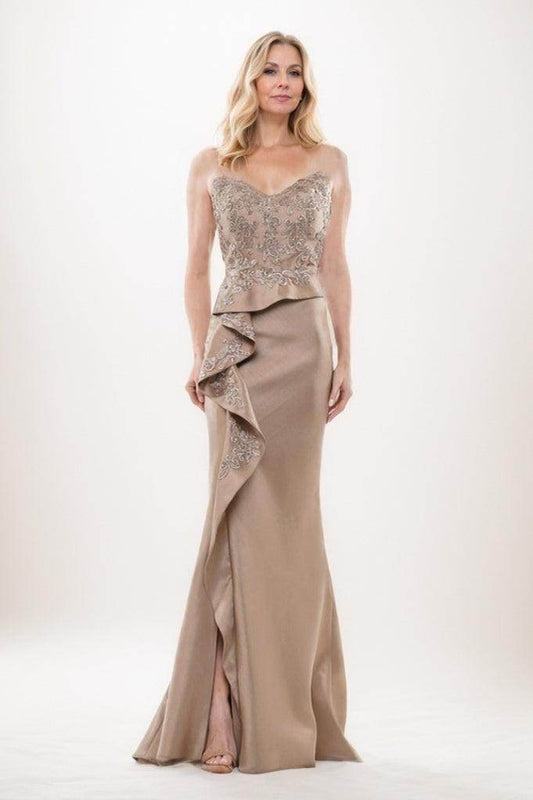 Mermaid Maxi Satin Mother Of The Bride Dress CM0288