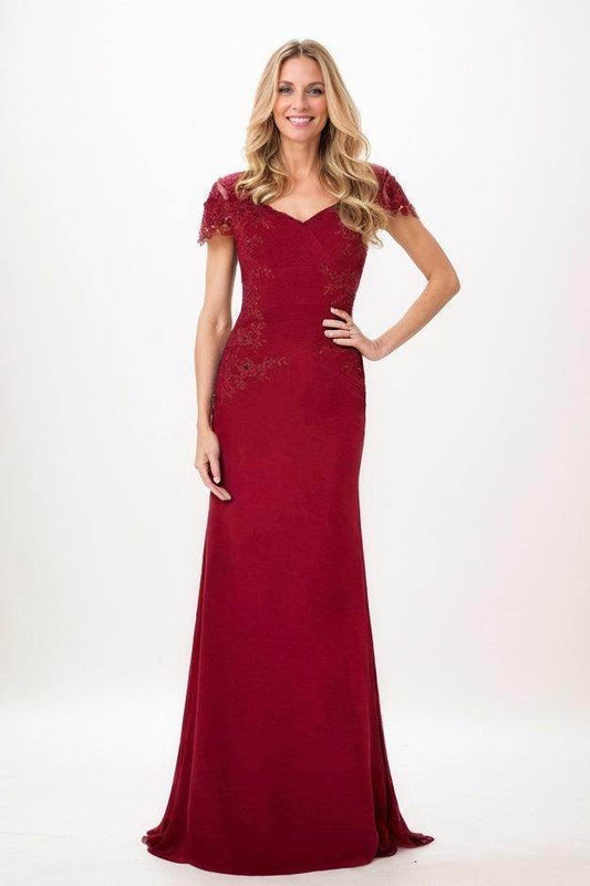 Trumpet-Mermaid Maxi Chiffon Mother Of The Bride Dress CM0321
