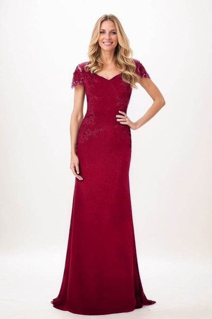 Trumpet-Mermaid Maxi Chiffon Mother Of The Bride Dress CM0321