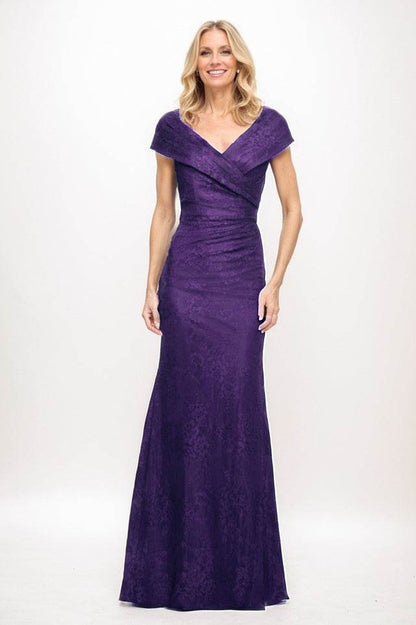 Sheath Maxi Elastic Satin Mother Of The Bride Dress CM0325