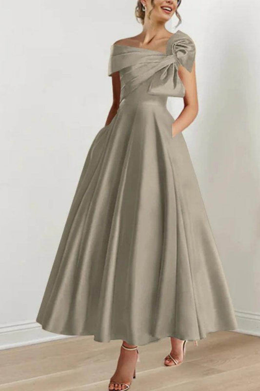 A Line Off The Shoulder Mother Dresses with Bows CM0333