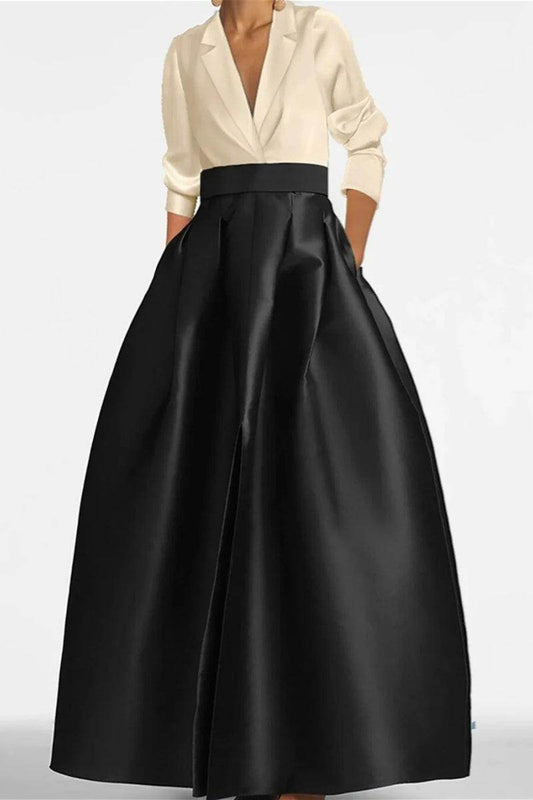 A Line Jewel Neck Long Sleeves Sequin Mother Dresses CM0342