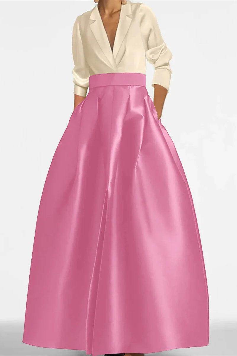 A Line Jewel Neck Long Sleeves Sequin Mother Dresses CM0342