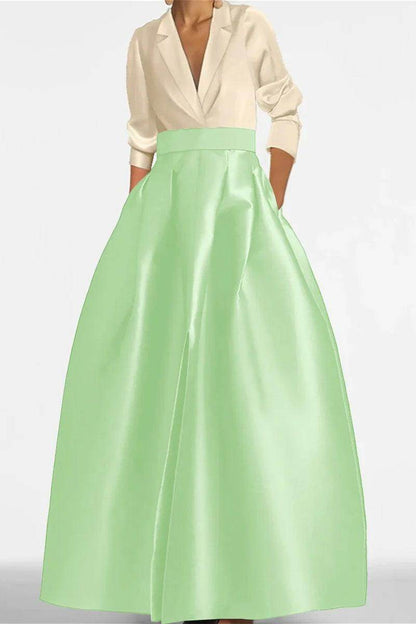 A Line Jewel Neck Long Sleeves Sequin Mother Dresses CM0342