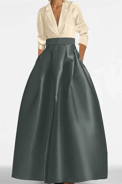 A Line Jewel Neck Long Sleeves Sequin Mother Dresses CM0342