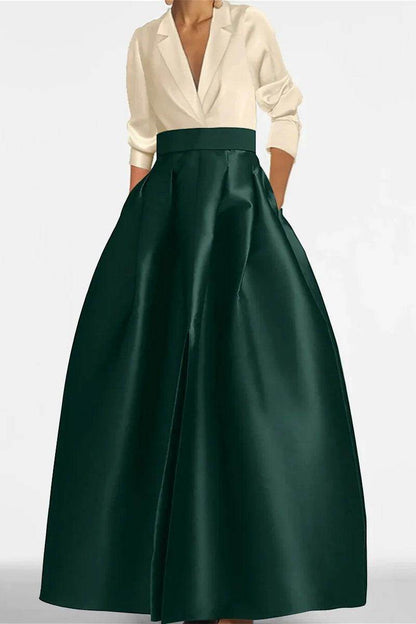 A Line Jewel Neck Long Sleeves Sequin Mother Dresses CM0342