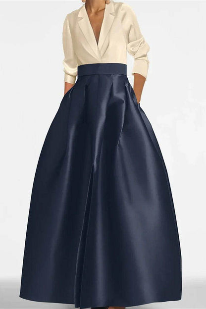 A Line Jewel Neck Long Sleeves Sequin Mother Dresses CM0342