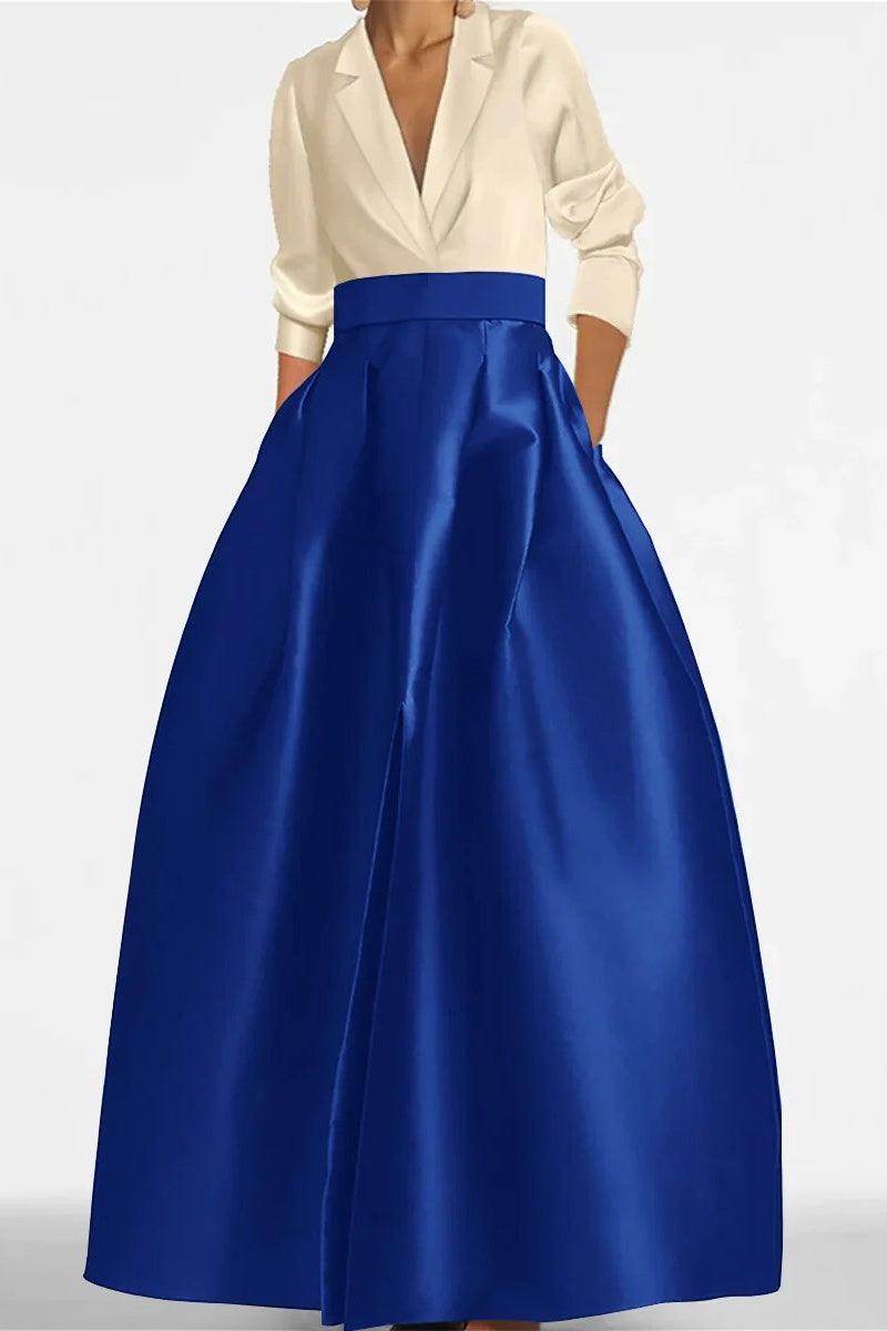 A Line Jewel Neck Long Sleeves Sequin Mother Dresses CM0342