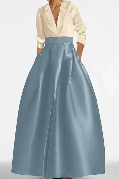 A Line Jewel Neck Long Sleeves Sequin Mother Dresses CM0342