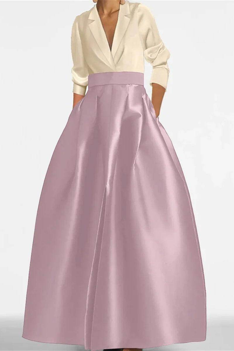 A Line Jewel Neck Long Sleeves Sequin Mother Dresses CM0342
