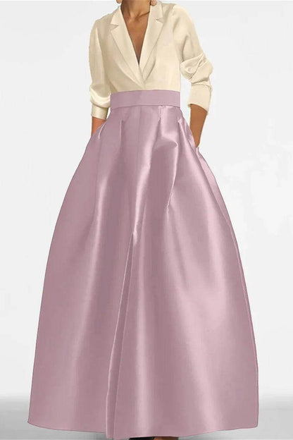 A Line Jewel Neck Long Sleeves Sequin Mother Dresses CM0342