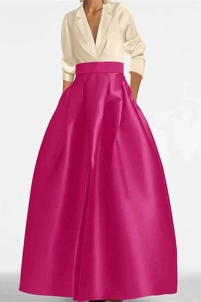 A Line Jewel Neck Long Sleeves Sequin Mother Dresses CM0342