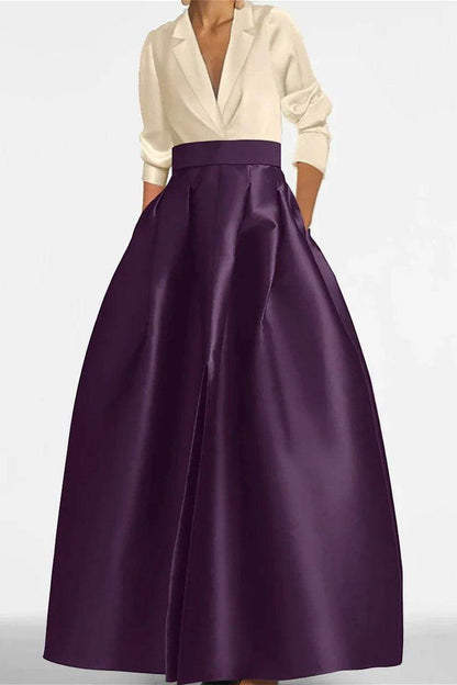 A Line Jewel Neck Long Sleeves Sequin Mother Dresses CM0342