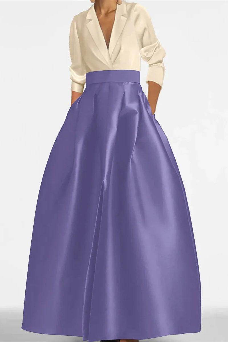 A Line Jewel Neck Long Sleeves Sequin Mother Dresses CM0342