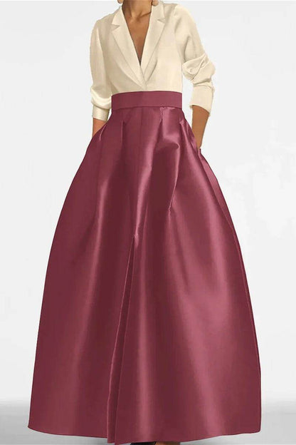 A Line Jewel Neck Long Sleeves Sequin Mother Dresses CM0342