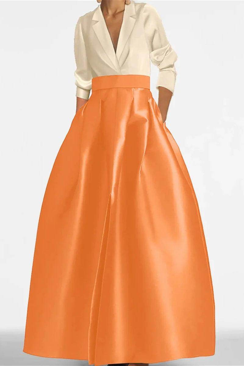 A Line Jewel Neck Long Sleeves Sequin Mother Dresses CM0342