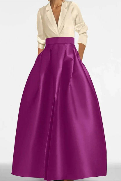 A Line Jewel Neck Long Sleeves Sequin Mother Dresses CM0342