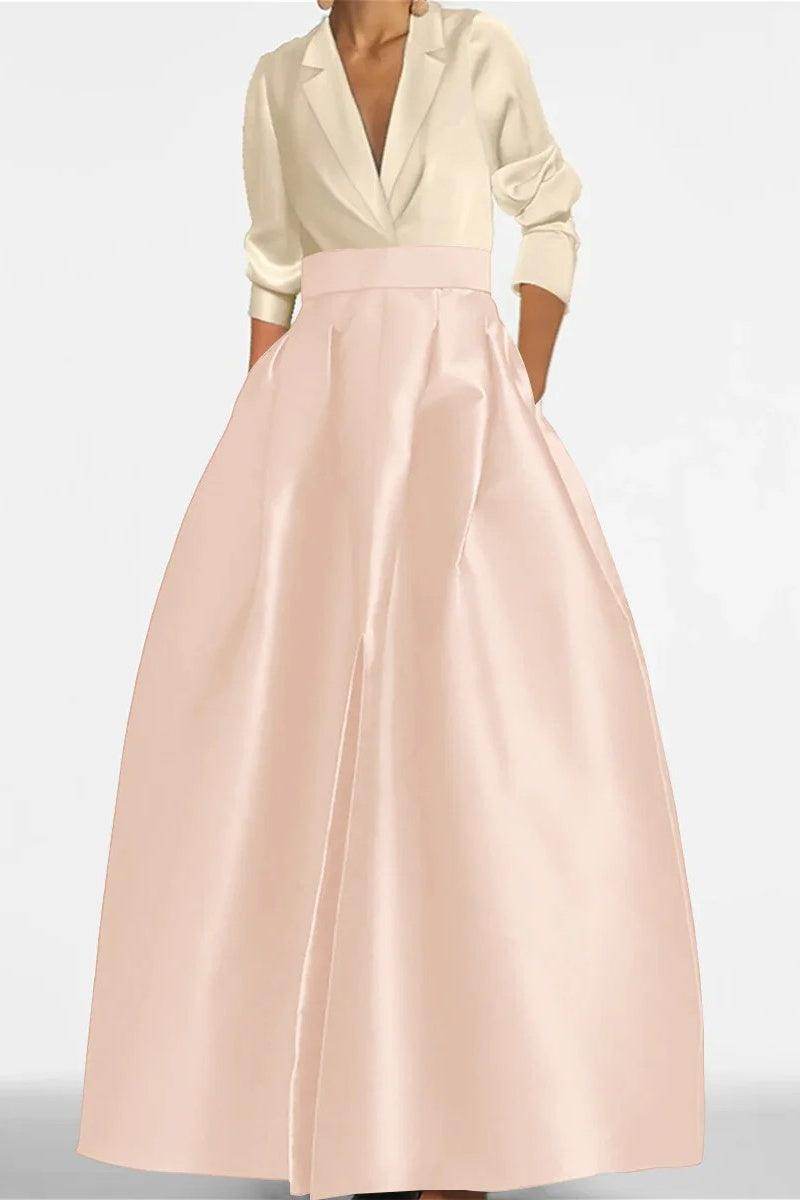 A Line Jewel Neck Long Sleeves Sequin Mother Dresses CM0342