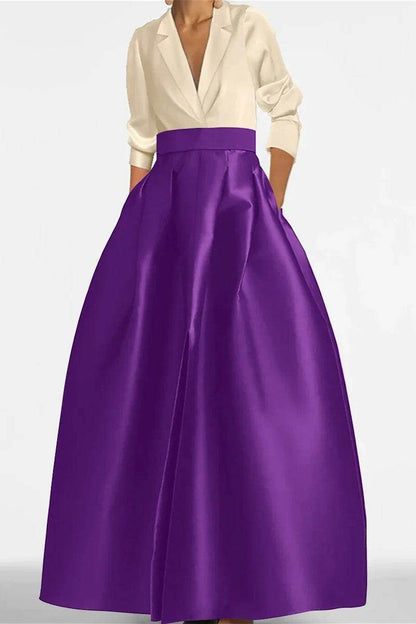 A Line Jewel Neck Long Sleeves Sequin Mother Dresses CM0342