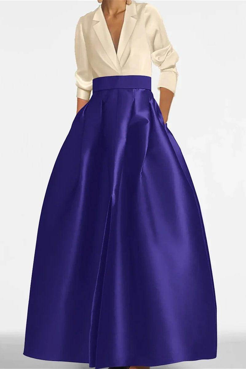 A Line Jewel Neck Long Sleeves Sequin Mother Dresses CM0342