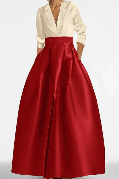 A Line Jewel Neck Long Sleeves Sequin Mother Dresses CM0342