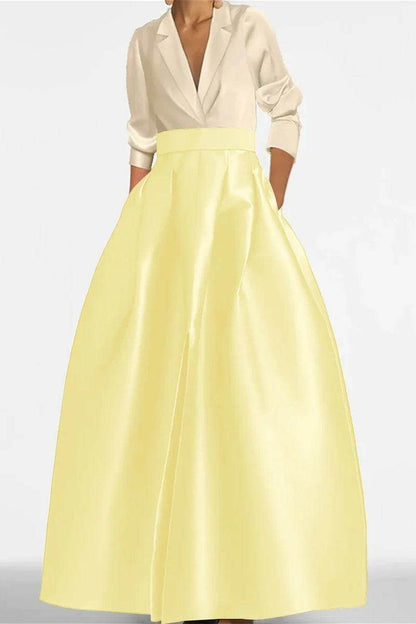 A Line Jewel Neck Long Sleeves Sequin Mother Dresses CM0342
