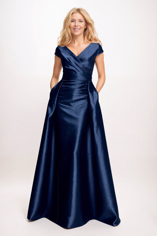 Trumpet-Mermaid Maxi Satin Mother of the Bride Dresses CM0382