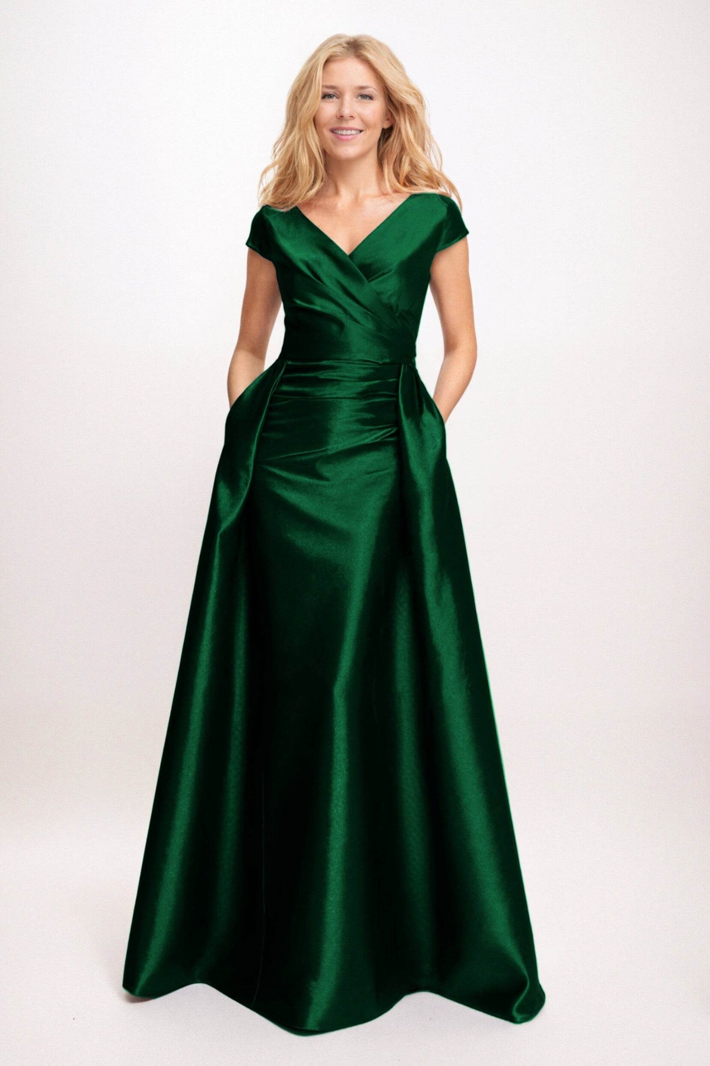 Trumpet-Mermaid Maxi Satin Mother of the Bride Dresses CM0382