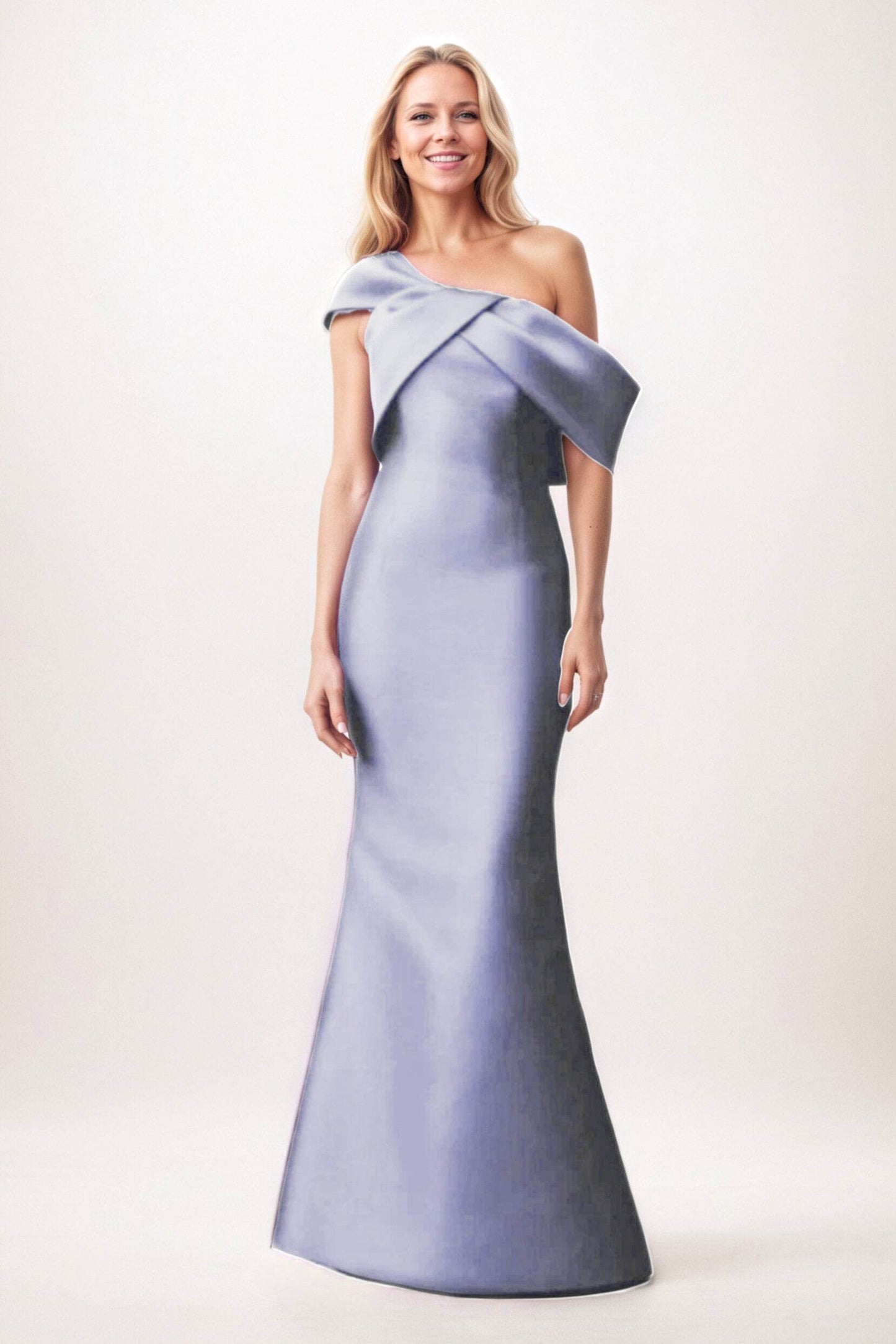 Trumpet-Mermaid Maxi Satin Mother of the Bride Dresses CM0384