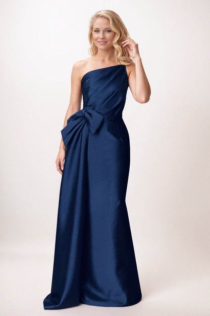 Trumpet-Mermaid Maxi Satin Mother of the Bride Dresses CM0386